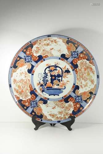 Plat Imari (avec cheveu) Ø 63cm