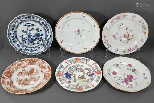 Lot de 6 assiettes en porcelaine de Chine (Cheveux...