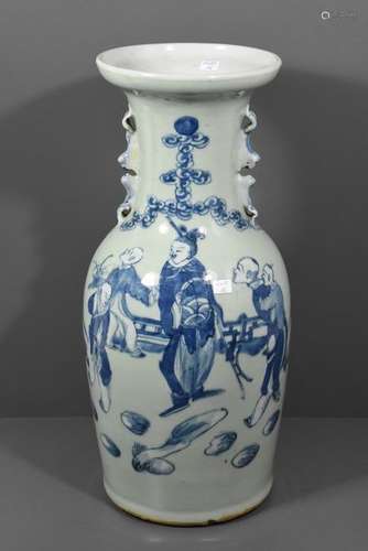 Vase chinois 19ème céladon