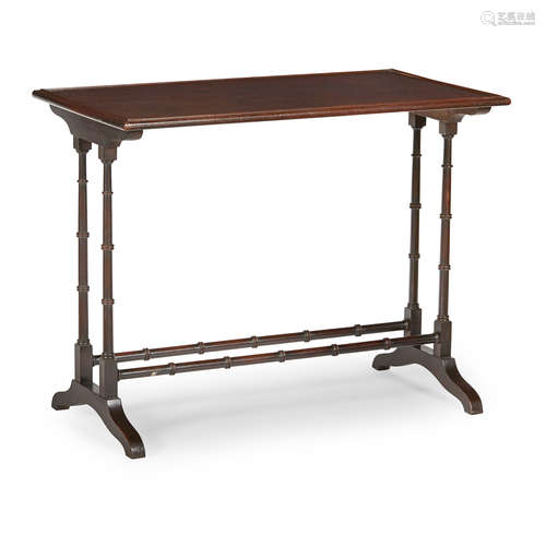 REGENCY MAHOGANY SIDE TABLE EARLY 19TH CENTURY the rectangular top with a moulded edge raised on