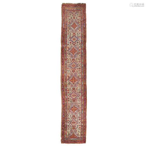 USHAK RUNNER WEST ANATOLIA, LATE 19TH/EARLY 20TH CENTURY the camel field with column of cruciform