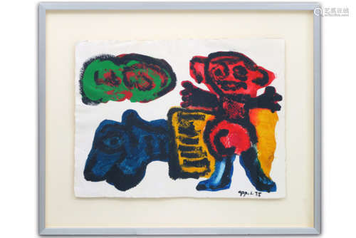 APPEL KAREL (1921 - 2006) schilderij in acryl : 