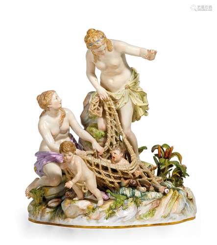 TRITONENFANG. Meissen. Letztes Viertel 19. Jh. Modell J.J. Kaendler, J.C. Schönheit, C.C. Punct.