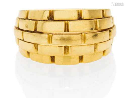 CARTIERGold-Ring. Frankreich, um 1990. 750/- Gelbgold, Gesamtgewicht: 17,5g. EU-RM: 57,5. Signiert