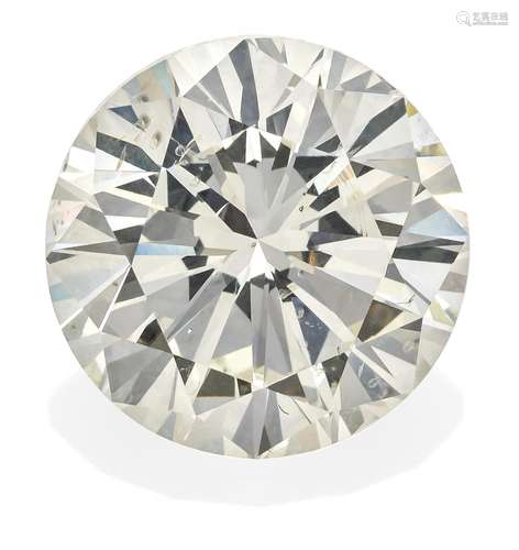 BRILLANT. Ca. 6,07ct J/ SI2. 11,54-11,57x7,15mm. Schliff/ Symmetrie und Politur: gut. Fluoreszenz: