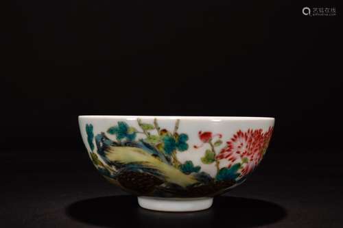 A FAMILLE ROSE BOWL, YONGZHENG MARK