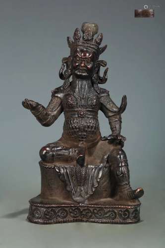 A BRONZE FIGRE OF DEMON