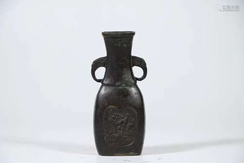 A BRONZE VASE