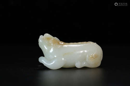 A HETIAN JADE WANGCAI ORNAMENT