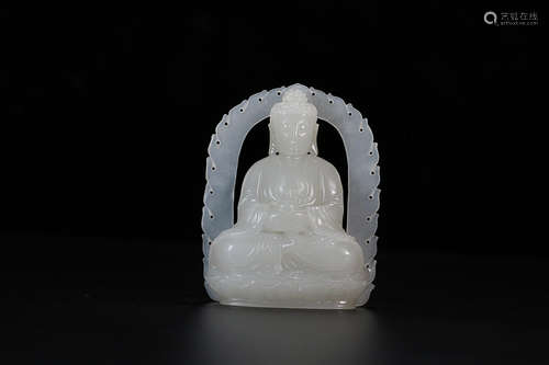 A HETIAN JADE BUDDA