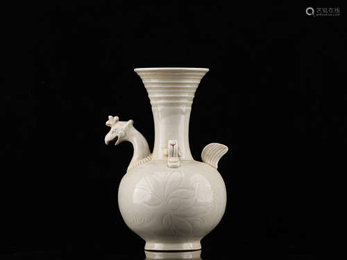 A DING KILN VASE OF COCK