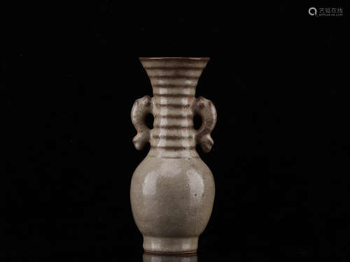 A GE KILN VASE