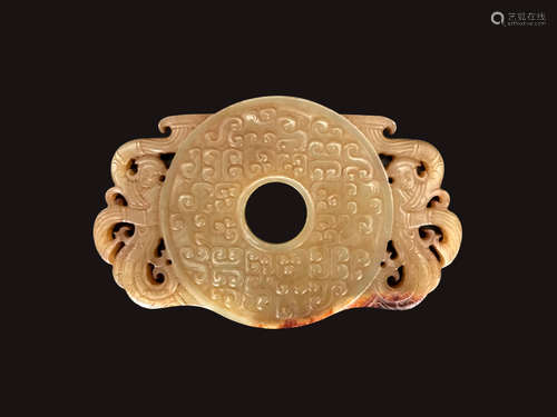 A HETIAN TABLET WITH NOBLE LADY PATTERNS