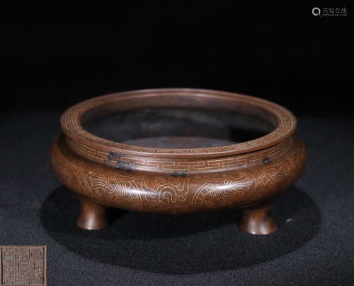 A XUANDE MARK BRONZE CENSER