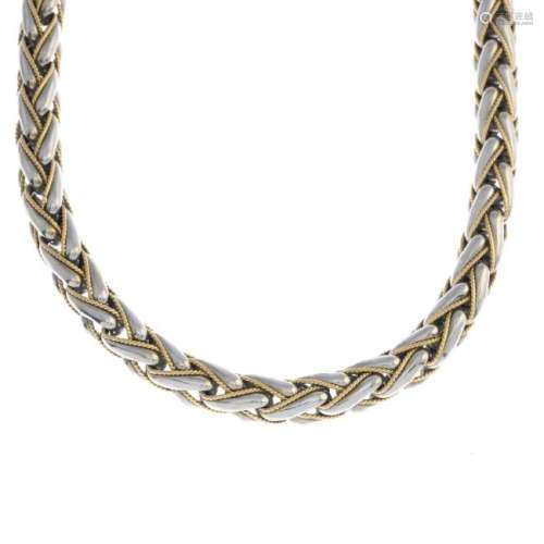 BUCHERER - a necklace. The spiga-link chain, with