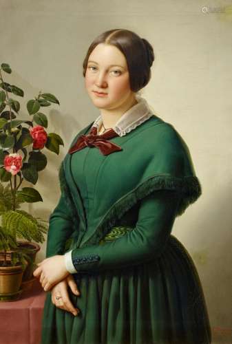 Ittenbach, Franz1813 Königswinter - 1879 DüsseldorfPorträt der Elise Ittenbach, der Frau des