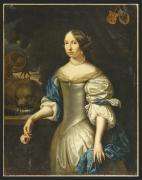 Nason, PieterDen Haag 1612 - 1688/90 - zugeschriebenPorträt der Maria Sonmans (1654-1680) mit Rose