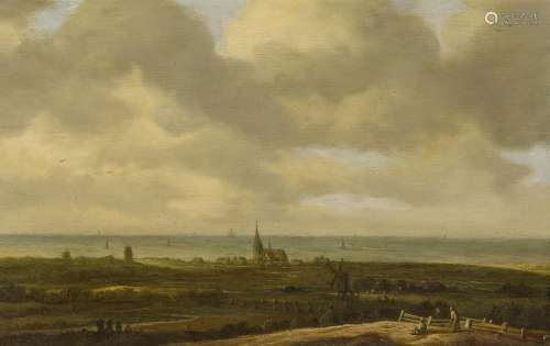 Goyen, Jan van1596 Leiden - 1656 Den Haag - NachfolgeWeite holländische Landschaft mit Kirchdorf