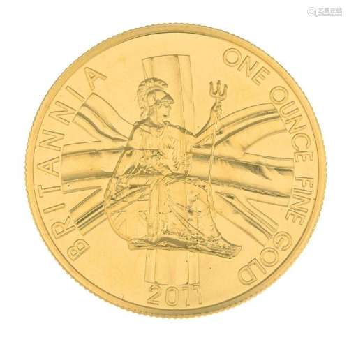 (94296) A Brittania gold coin. The 100 pound coin