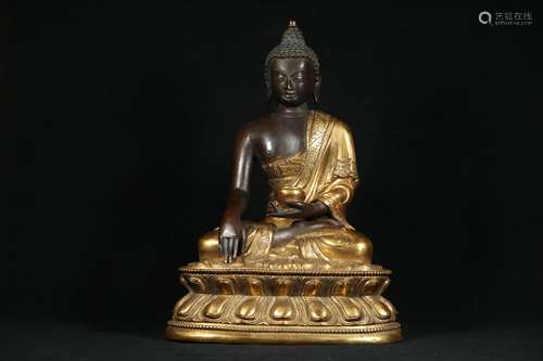 A Chinese Gilt Bronze Buddha