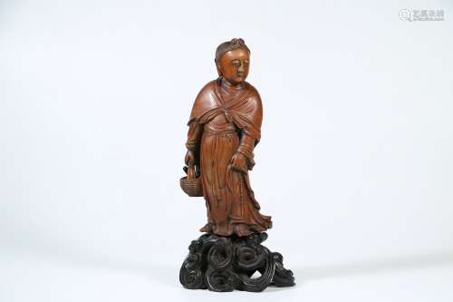 A Chinese Carved Tanxiang Buddha