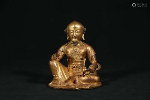 A Chinese Gilt Bronze Buddha