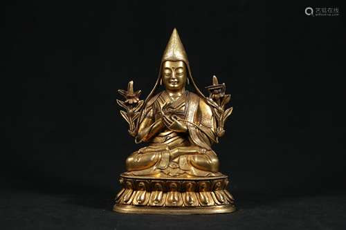 A Chinese Gilt Bronze Buddha