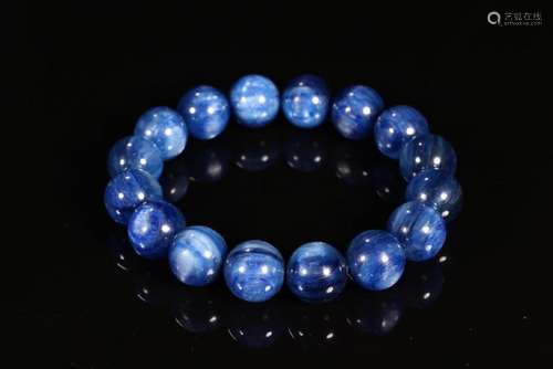 A SAPPHIRE BEADS BRACELET.ANTIQUE