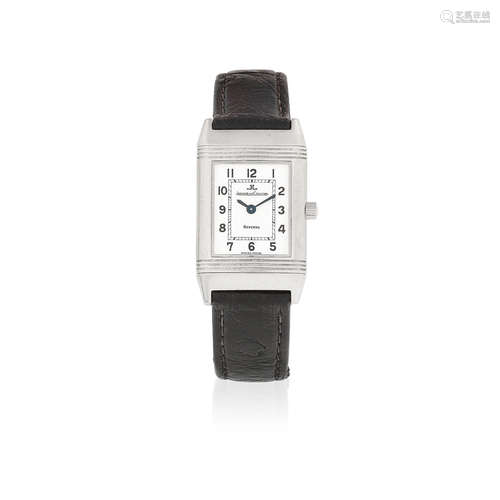 Reverso, Ref: 260.8.86, Circa 1990  Jaeger-LeCoultre. A lady's stainless steel manual wind reversible rectangular wristwatch