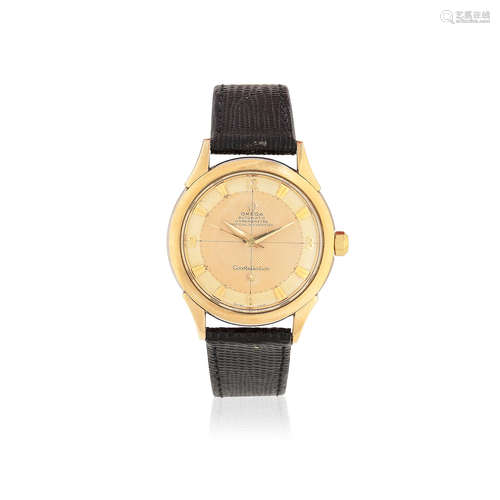 Constellation, Ref: 2652-10SC, Circa 1953  Omega. A stainless steel and gold plated bumper automatic wristwatch