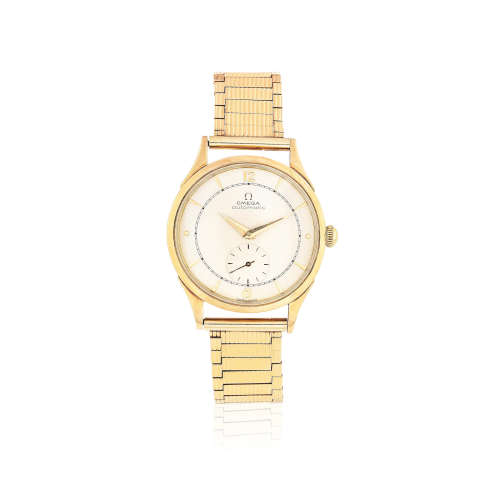 Ref: 2662, Circa 1950  Omega. A 14K gold automatic bracelet watch