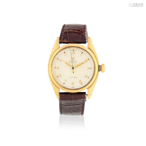 Oyster Precision, Ref: 6422, Glasgow Import mark for 1956  Rolex. A 9K gold manual wind wristwatch