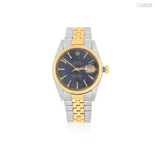 Datejust, Ref: 16013, Circa 1983  Rolex. A stainless steel and gold automatic calendar bracelet watch