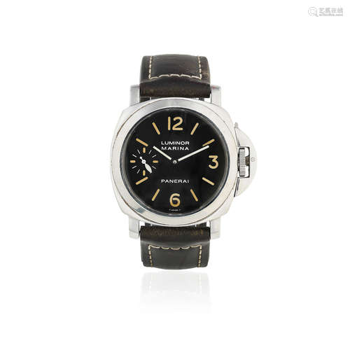 Luminor Marina, Ref: OP6518, B1298/3000, Circa 2005  Panerai. A stainless steel manual wind cushion form wristwatch