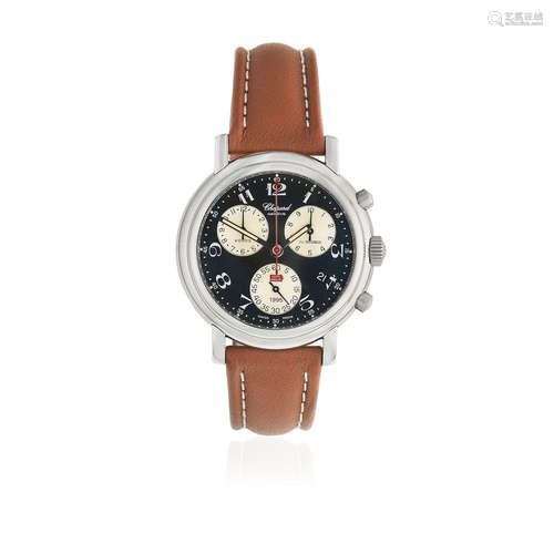 Mille Miglia, Ref: 8271, Limited Edition No.076/750, Circa 1995  Chopard. A Limited Edition stainless steel quartz calendar chronograph wristwatch