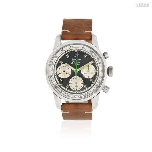 Sherpa Graph 300, Ref: 2342, Circa 1967  Enicar. A stainless steel manual wind chronograph wristwatch