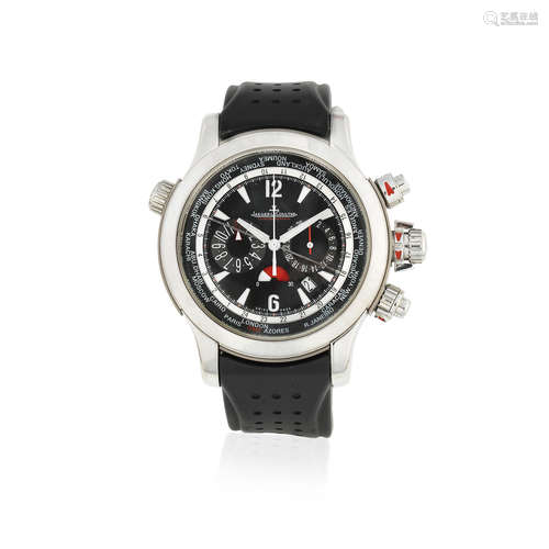 Master Compressor Extreme World Chronograph, Ref: 150.6.22, Circa 2005  Jaeger-LeCoultre. A stainless steel automatic calendar chronograph wristwatch with world time