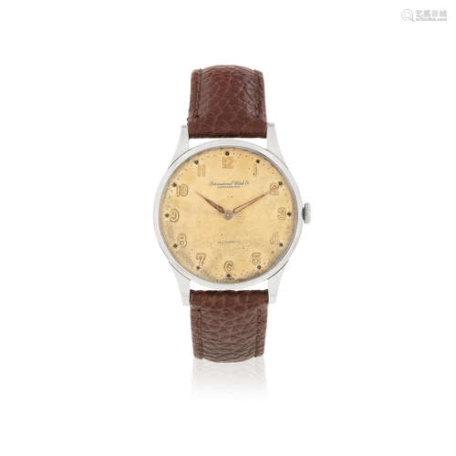 Circa 1951  International Watch Company. A stainless steel automatic wristwatch