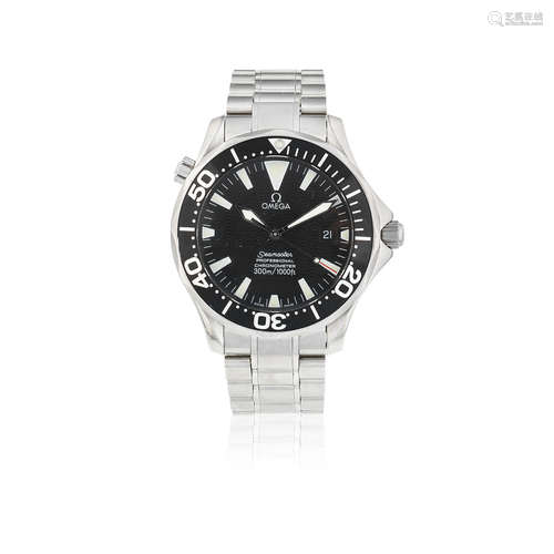 Seamaster Professional, Ref: 168.1640, Circa 2000  Omega. A stainless steel automatic calendar bracelet watch