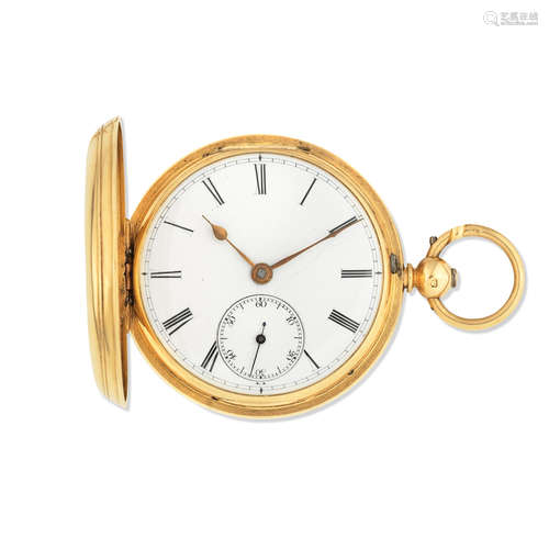 London Hallmark for 1935  James Willocks, Arbroath. An 18K gold key wind full hunter pocket watch