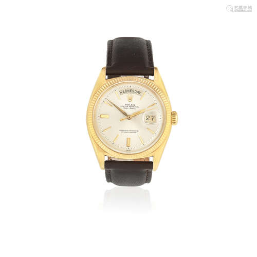 Day-Date, Ref: 1803, Circa 1959  Rolex. An 18K gold automatic calendar wristwatch