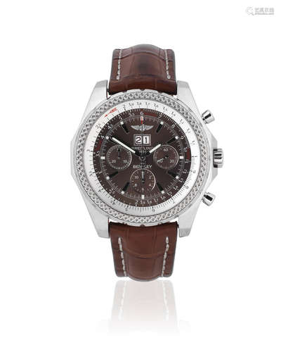 For Bentley, Ref: A44362, Circa 2010  Breitling for Bentley. A stainless steel automatic calendar chronograph wristwatch