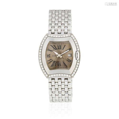 Ref: 334, Sold 20th May 2005  Bedat & Co. A lady's stainless steel quartz calendar bracelet watch