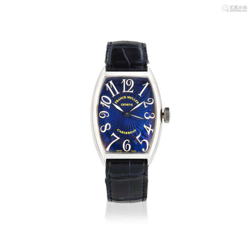 Caribbean, Ref: 5850, Sold 11th May 2001  Franck Muller. A stainless steel automatic tonneau form wristwatch