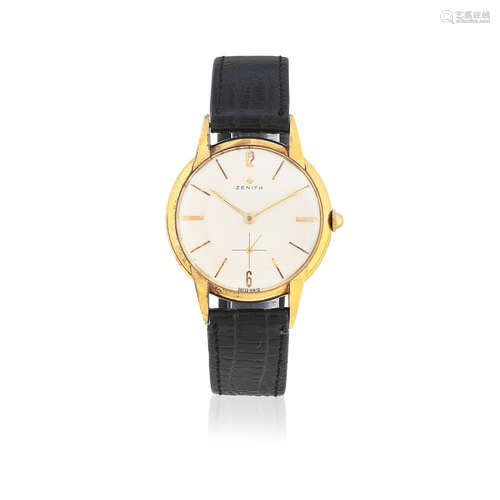 Circa 1980  Zenith. An 18K gold manual wind wristwatch