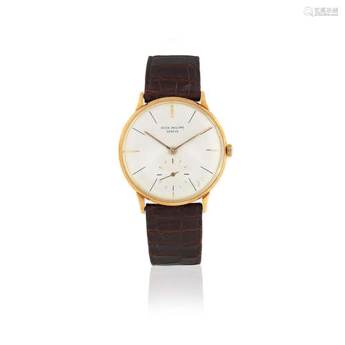 Calatrava, Ref: 3420, Circa 1955  Patek Philippe. An 18K gold manual wind wristwatch