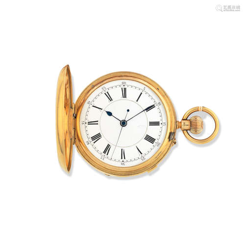 Chester Hallmark for 1903  Sir John Bennett Ltd, 65 Cheapside, London. An 18K gold keyless wind full hunter pocket watch with stop/start seconds