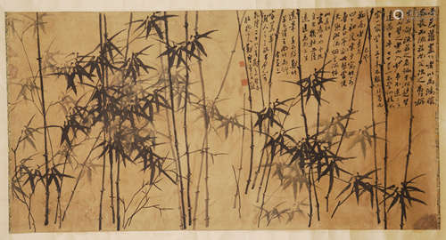 CHINESE SCROLL PAINTING OF BAMBOO