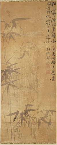 CHINESE SCROLL PAINTING OF BAMBOO