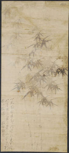 CHINESE SCROLL PAINTING OF BAMBOO